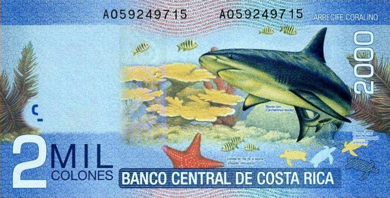 P275b Costa Rica 2000 Colones Year 2015